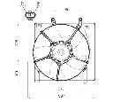 Ventilator, radiator NRF 47487