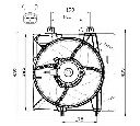 Ventilator, radiator NRF 47495</br>Piesa auto pentru Sistem de racire motor