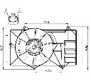 Ventilator, radiator NRF 47525