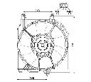 Ventilator, radiator NRF 47528</br>Piesa auto pentru Sistem de racire motor
