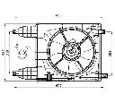 Ventilator, radiator NRF 47537</br>Piesa auto pentru Sistem de racire motor