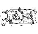 Ventilator, radiator NRF 47542</br>Piesa auto pentru Sistem de racire motor