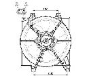 Ventilator, radiator NRF 47546</br>Piesa auto pentru Sistem de racire motor