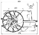 Ventilator, radiator NRF 47552