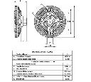 Cupla, ventilator radiator NRF 49557</br>Piesa auto pentru Sistem de racire motor