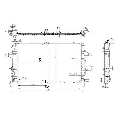 Radiator, racire motor NRF 50143</br>Piesa auto pentru Radiator racire apa/ ulei Radiator, racire motor NRF 50143</br>Piesa auto pentru Radiator racire apa/ ulei