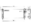 Radiator, racire motor NRF 50242</br>Piesa auto pentru Radiator racire apa/ ulei