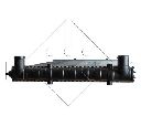 Radiator, racire motor NRF 50458</br>Piesa auto pentru Radiator racire apa/ ulei