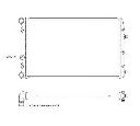 Radiator, racire motor NRF 50542</br>Piesa auto pentru Radiator racire apa/ ulei