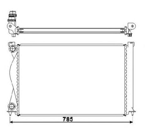 Radiator, racire motor NRF 50596 Radiator, racire motor NRF 50596