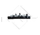 Radiator, racire motor NRF 506750</br>Piesa auto pentru Radiator racire apa/ ulei