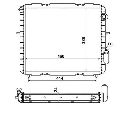 Radiator, racire motor NRF 507345</br>Piesa auto pentru Radiator racire apa/ ulei