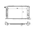 Radiator, racire motor NRF 507374