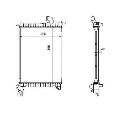 Radiator, racire motor NRF 507527</br>Piesa auto pentru Radiator racire apa/ ulei