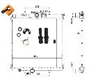 Radiator, racire motor NRF 509523</br>Piesa auto pentru Radiator racire apa/ ulei
