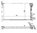 Radiator, racire motor NRF 509601