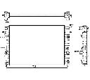 Radiator, racire motor NRF 519689</br>Piesa auto pentru Radiator racire apa/ ulei