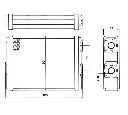 Schimbator caldura, incalzire habitaclu NRF 52101