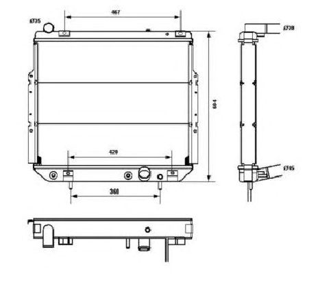 Radiator, racire motor NRF 52232</br>Piesa auto pentru Radiator racire apa/ ulei Radiator, racire motor NRF 52232</br>Piesa auto pentru Radiator racire apa/ ulei