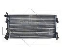 Radiator, racire motor NRF 53024A</br>Piesa auto pentru Radiator racire apa/ ulei