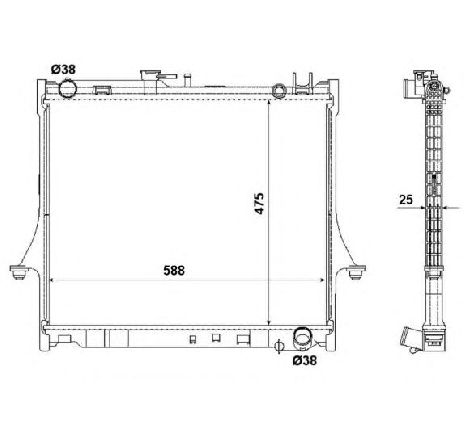 Radiator, racire motor NRF 53055</br>Piesa auto pentru Radiator racire apa/ ulei Radiator, racire motor NRF 53055</br>Piesa auto pentru Radiator racire apa/ ulei