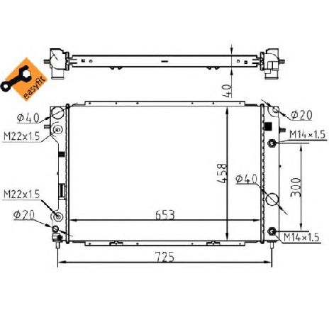 Radiator, racire motor NRF 53104</br>Piesa auto pentru Radiator racire apa/ ulei Radiator, racire motor NRF 53104</br>Piesa auto pentru Radiator racire apa/ ulei