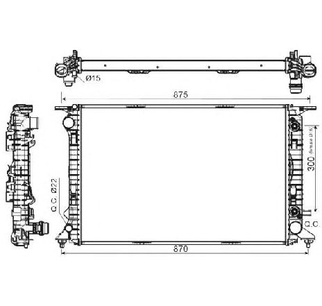Radiator, racire motor NRF 53116</br>Piesa auto pentru Radiator racire apa/ ulei Radiator, racire motor NRF 53116</br>Piesa auto pentru Radiator racire apa/ ulei