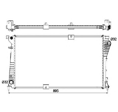 Radiator, racire motor NRF 53123 Radiator, racire motor NRF 53123