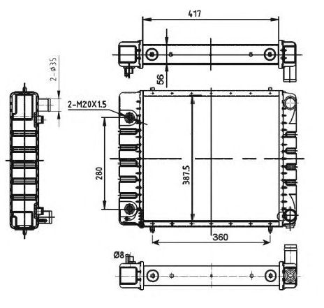 Radiator, racire motor NRF 53149</br>Piesa auto pentru Radiator racire apa/ ulei Radiator, racire motor NRF 53149</br>Piesa auto pentru Radiator racire apa/ ulei