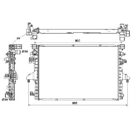 Radiator, racire motor NRF 53154</br>Piesa auto pentru Radiator racire apa/ ulei Radiator, racire motor NRF 53154</br>Piesa auto pentru Radiator racire apa/ ulei