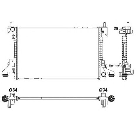 Radiator, racire motor NRF 53160</br>Piesa auto pentru Radiator racire apa/ ulei Radiator, racire motor NRF 53160</br>Piesa auto pentru Radiator racire apa/ ulei