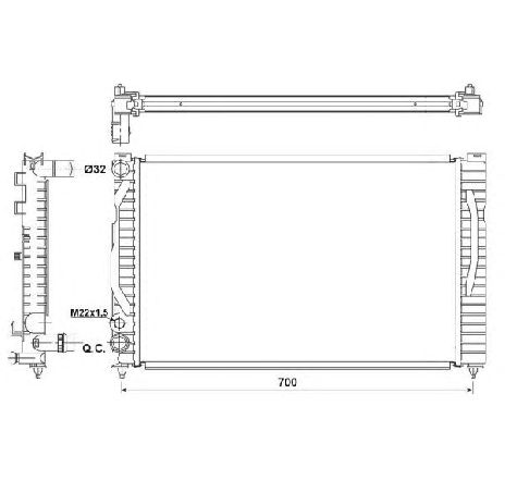 Radiator, racire motor NRF 53175</br>Piesa auto pentru Radiator racire apa/ ulei Radiator, racire motor NRF 53175</br>Piesa auto pentru Radiator racire apa/ ulei