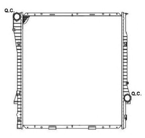Radiator, racire motor NRF 53183 Radiator, racire motor NRF 53183