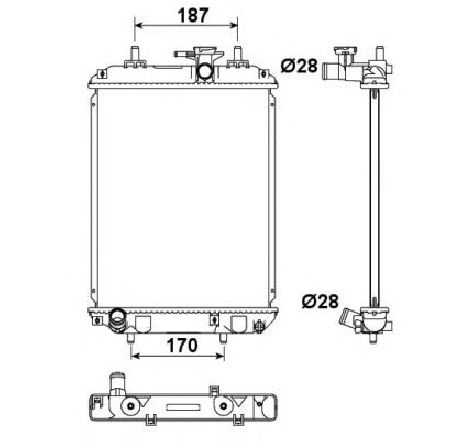 Radiator, racire motor NRF 53187</br>Piesa auto pentru Radiator racire apa/ ulei Radiator, racire motor NRF 53187</br>Piesa auto pentru Radiator racire apa/ ulei
