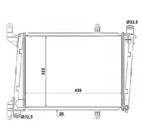 Radiator, racire motor NRF 53193</br>Piesa auto pentru Radiator racire apa/ ulei Radiator, racire motor NRF 53193</br>Piesa auto pentru Radiator racire apa/ ulei