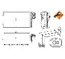 Schimbator caldura, incalzire habitaclu NRF 53216</br>Piesa auto pentru Radiator racire apa/ ulei