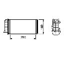 Schimbator caldura, incalzire habitaclu NRF 53219</br>Piesa auto pentru Radiator racire apa/ ulei
