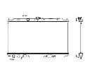 Radiator, racire motor NRF 53387
