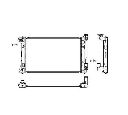 Radiator, racire motor NRF 53398