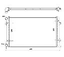 Radiator, racire motor NRF 53405A</br>Piesa auto pentru Radiator racire apa/ ulei