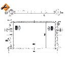 Radiator, racire motor NRF 53441