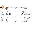 Radiator, racire motor NRF 53447
