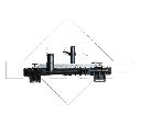 Radiator, racire motor NRF 53459</br>Piesa auto pentru Radiator racire apa/ ulei