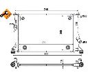 Radiator, racire motor NRF 53465</br>Piesa auto pentru Radiator racire apa/ ulei