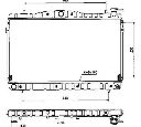 Radiator, racire motor NRF 53504