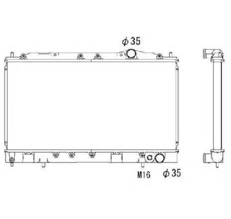 Radiator, racire motor NRF 53521</br>Piesa auto pentru Radiator racire apa/ ulei Radiator, racire motor NRF 53521</br>Piesa auto pentru Radiator racire apa/ ulei