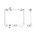 Radiator, racire motor NRF 53533</br>Piesa auto pentru Radiator racire apa/ ulei