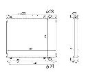 Radiator, racire motor NRF 53566</br>Piesa auto pentru Radiator racire apa/ ulei