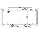 Radiator, racire motor NRF 53570</br>Piesa auto pentru Radiator racire apa/ ulei