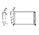 Radiator, racire motor NRF 53619